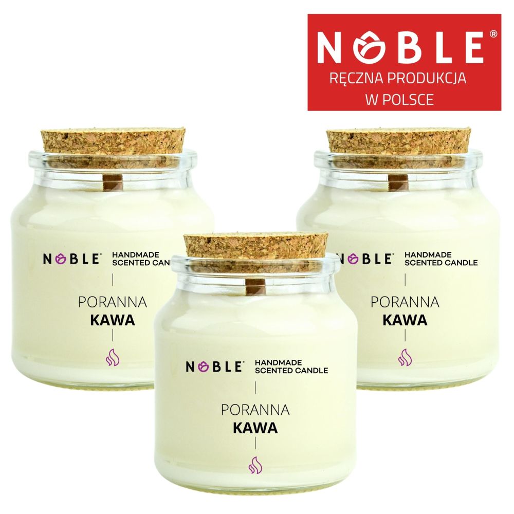 Sojowa świeca zapachowa Kawa Noble