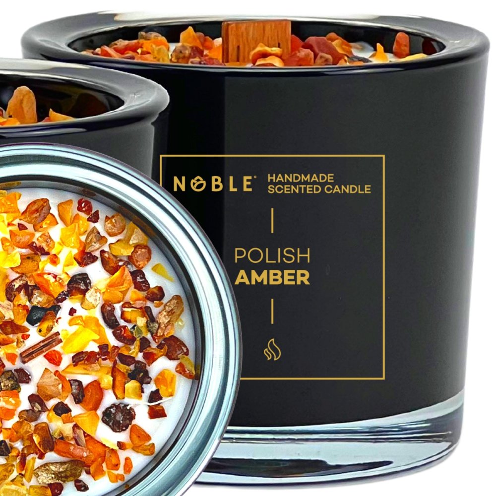 świeca zapachowa sojowa Noble polish amber